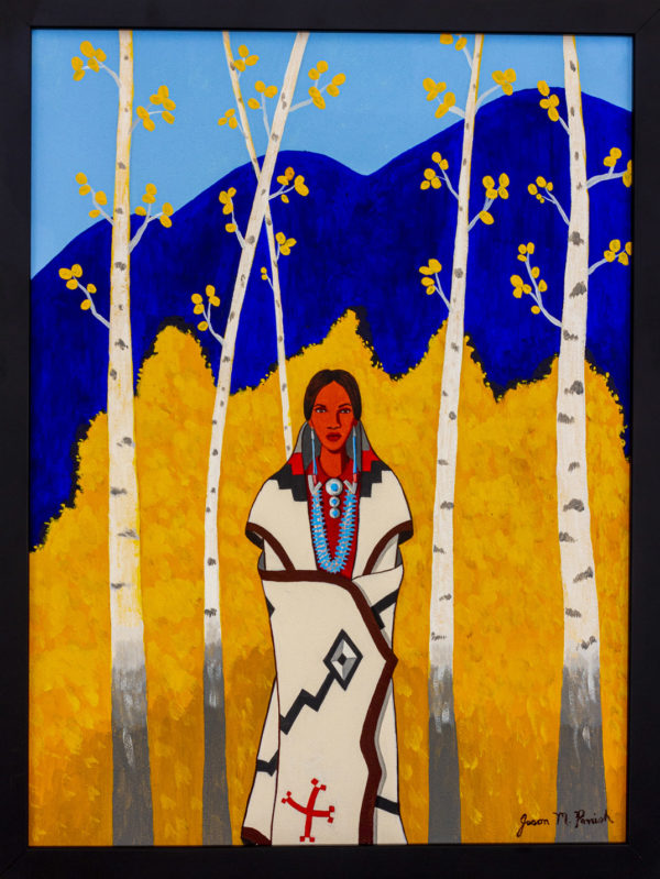 Season of Yellow Leaves Painting Native American Art